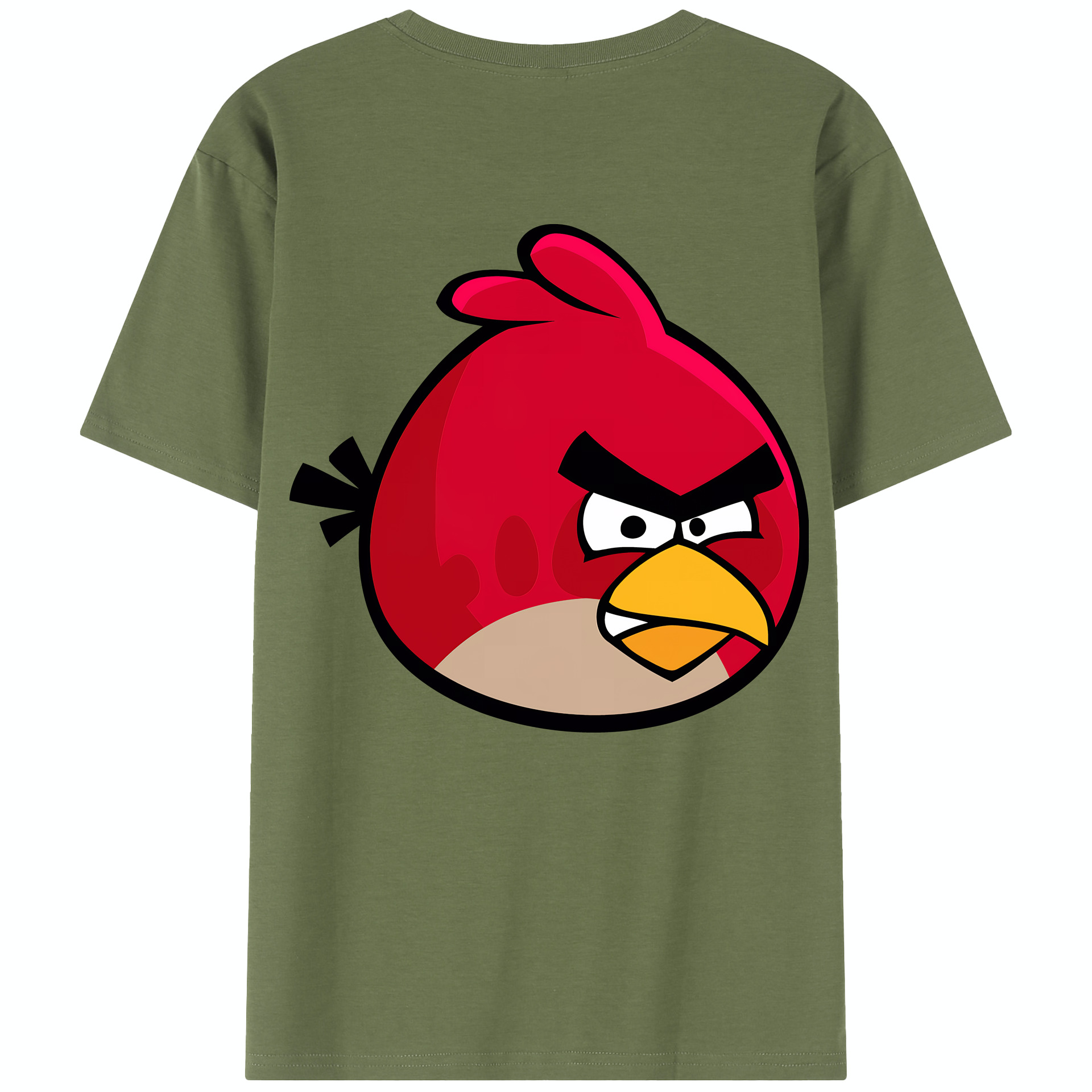 （画像用） Angry Birds アングリーバード 綿100％半袖Tシャツ（背面プリント）